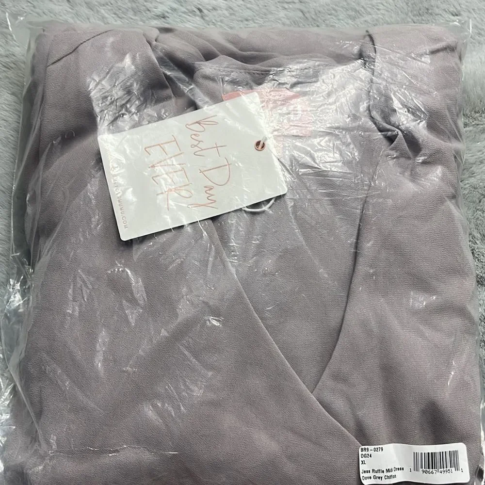 NWT Show me your MuMu Jess Ruffle Midi dress size XL - Picture 2 of 6